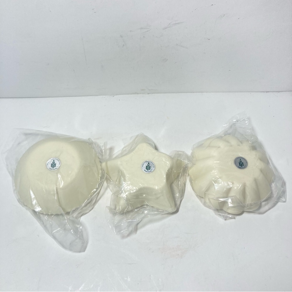 PartyLite Sea Drifters Candle Holders Tea Light Votive Bisque Set of 3 - Picture 11 of 16